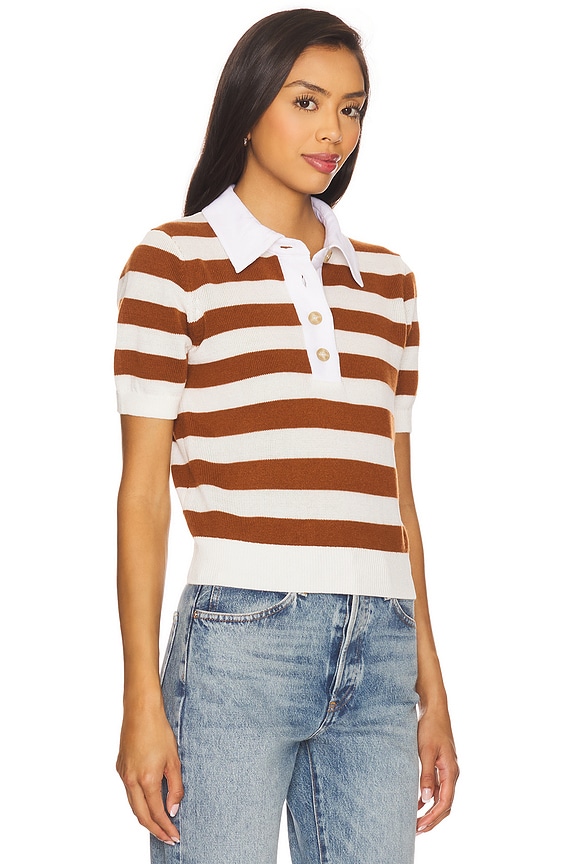 view 2 of 4 ポロトップ in Chestnut Multi