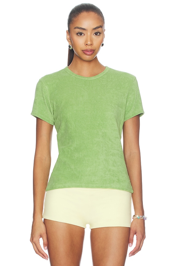 view 2 of 5 The Terry Baby Tee in Peridot