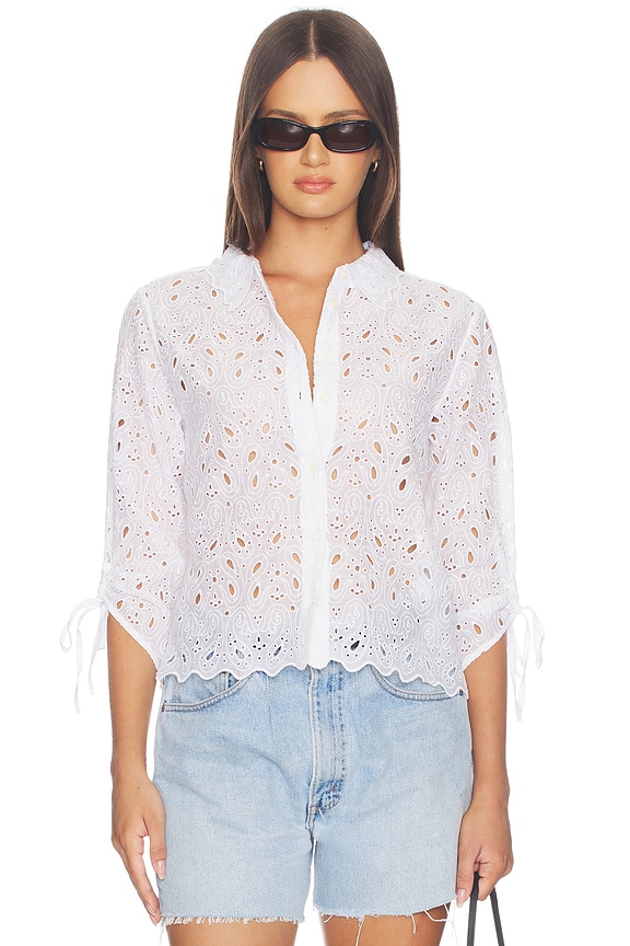 view 1 of 4 CAMISA THE PAISLEY in White