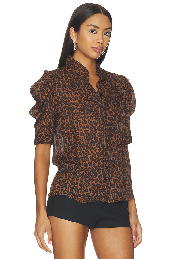 view 2 of 5 BLUSA THE GILLIAN  in Light Leopard Multi