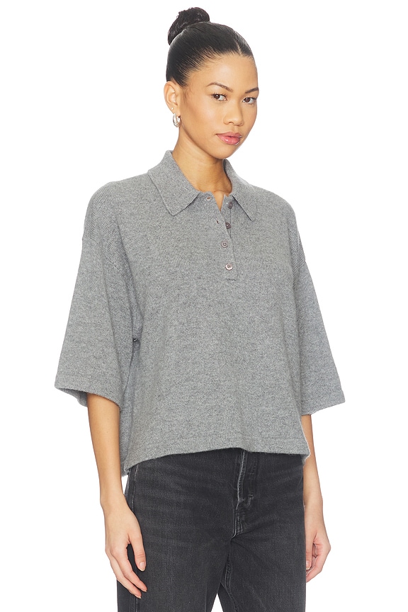 view 2 of 4 TOP POLO THE ACADEMY POLO TOP in Graphite Grey