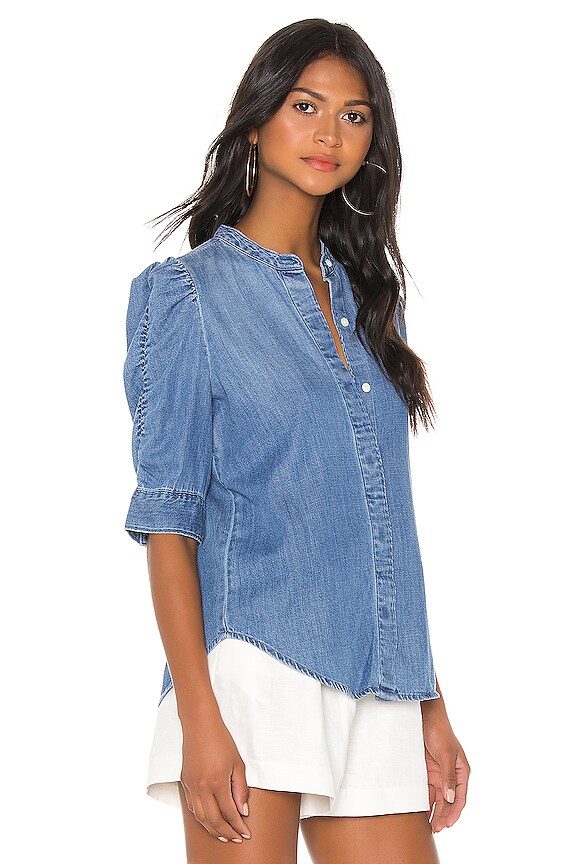 view 2 of 4 CAMISA DE BOTONES SHIRRED SLEEVE in Joanie