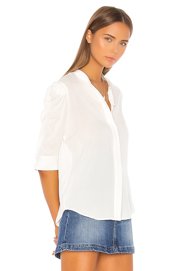 view 2 of 4 БЛУЗА С КОРОТКИМ РУКАВОМ in Blanc