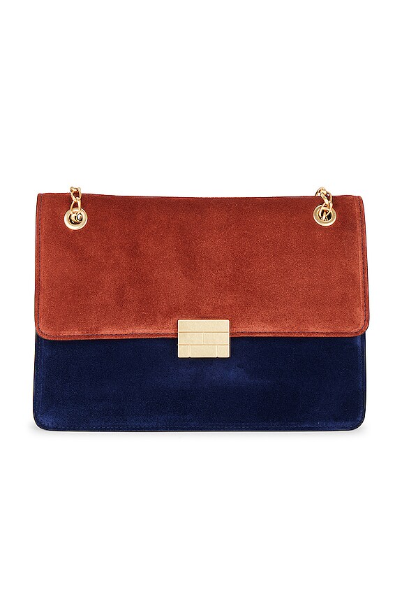 view 2 of 6 Le Signature Chain in Cognac Suede Mix