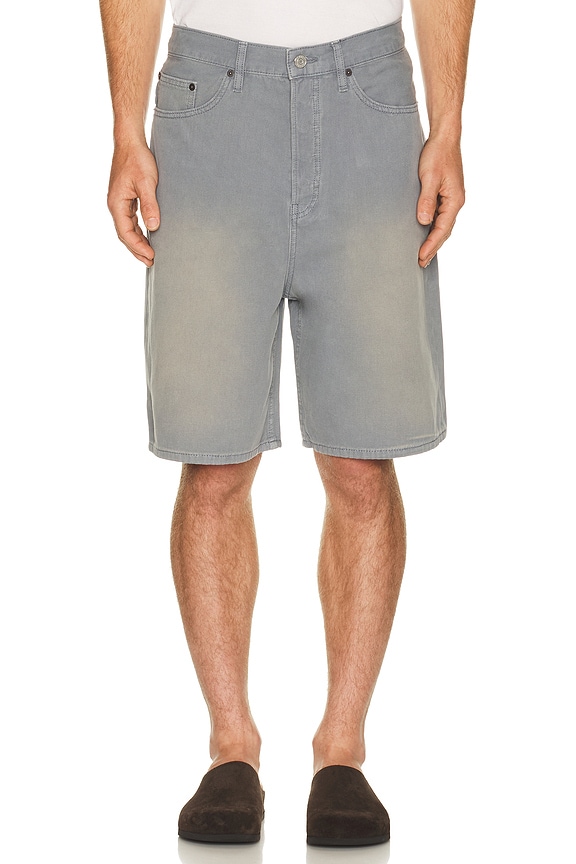 view 1 of 4 Canvas Baggy Shorts in Blue Grey