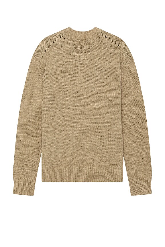 view 2 of 3 Rib Crewneck Sweater in Light Brown