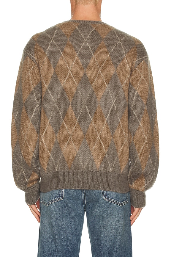 view 2 of 4 Argyle Sweater in Taupe Multi