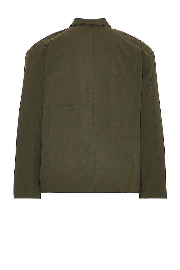 view 2 of 3 Light Puffy Workwear Jacket in Military Green