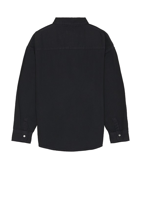 view 2 of 3 Long Sleeve Relaxed Denim Shirt in Navy