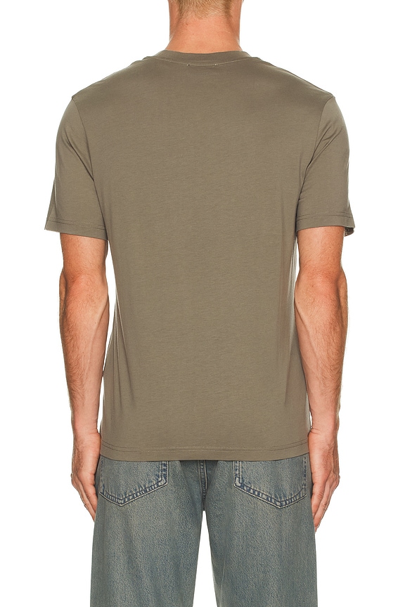 view 2 of 4 Short Sleeve Light Cotton Tee in Smokey Green