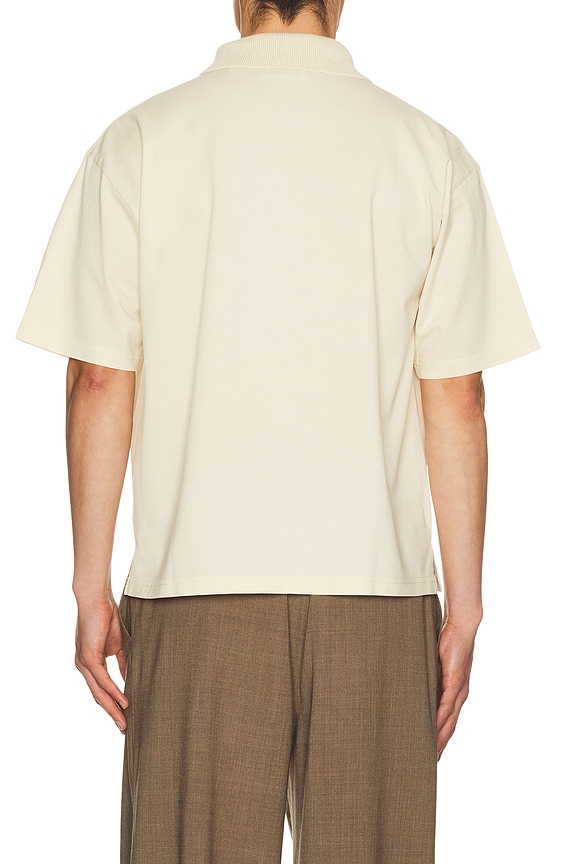 view 2 of 4 Zip Polo Shirt in Light Stone