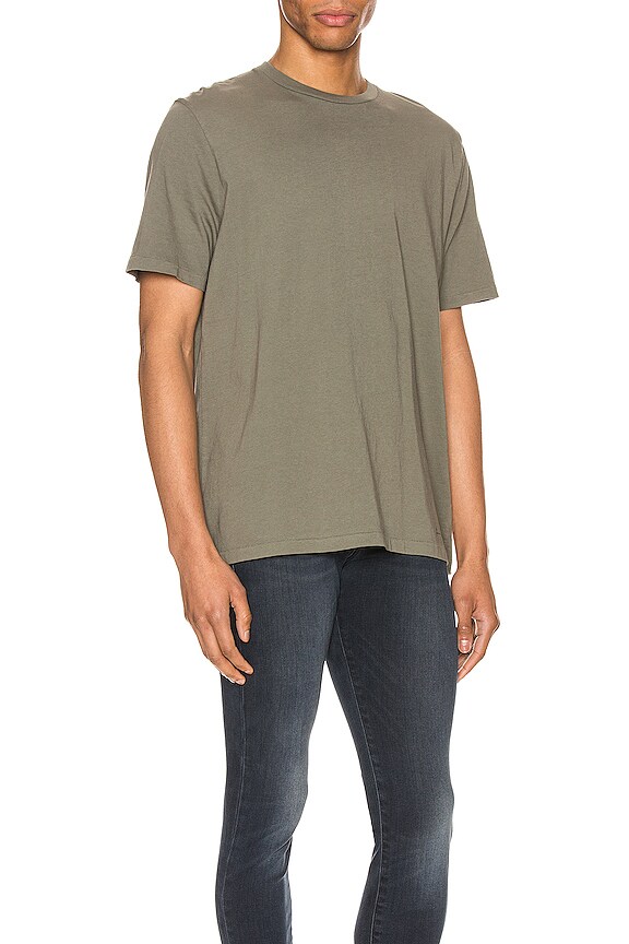 view 2 of 4 베이직 티셔츠 in Deep Army