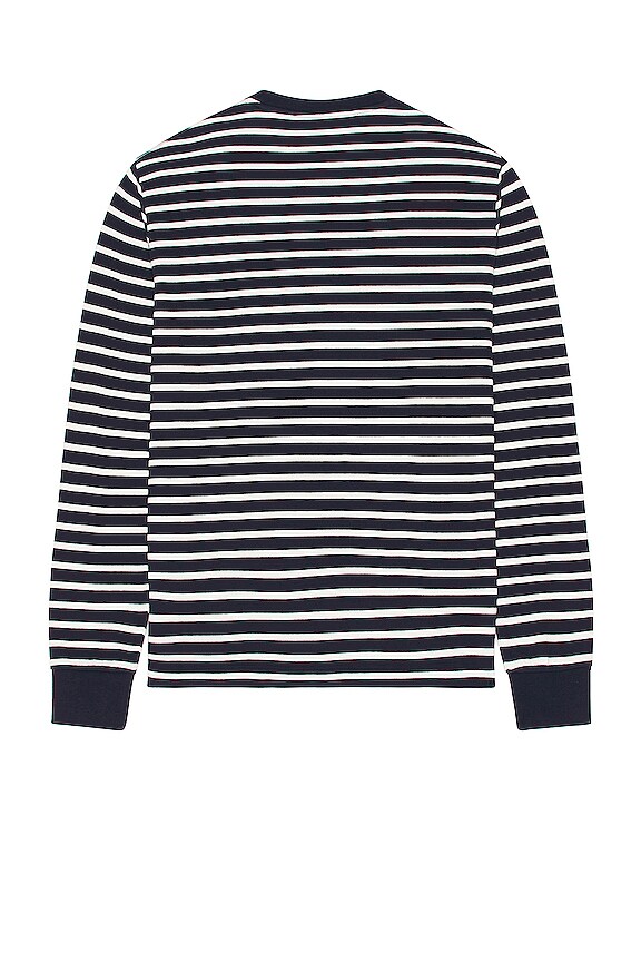 view 2 of 5 DUOFOLD 티셔츠 in Navy & Off White