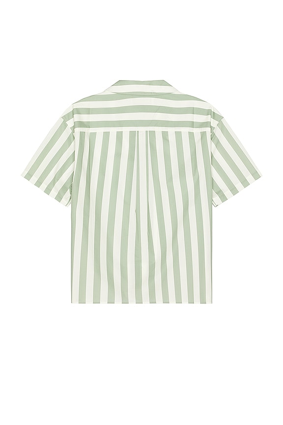 view 2 of 4 Short Sleeve Stripe Shirt in Desert Sage