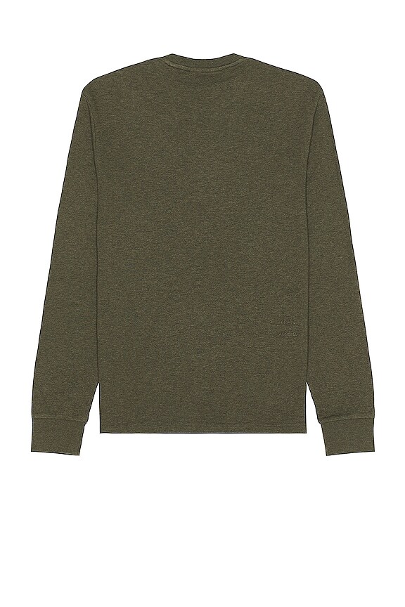 view 2 of 4 Duo Fold Tee in Heather Olive Green