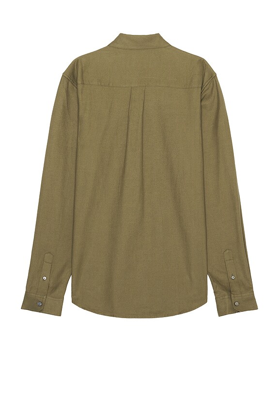 view 2 of 3 Brushed Shirt in Khaki Green