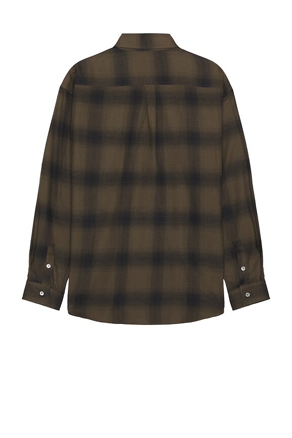 view 2 of 3 Flannel Shirt in Khaki Plaid