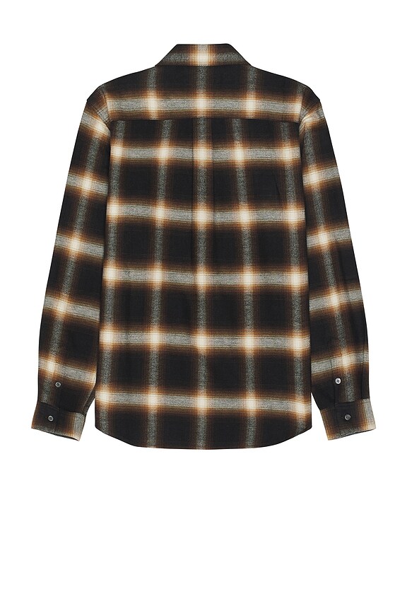 view 2 of 3 Brushed Cotton Plaid Shirt in Marron