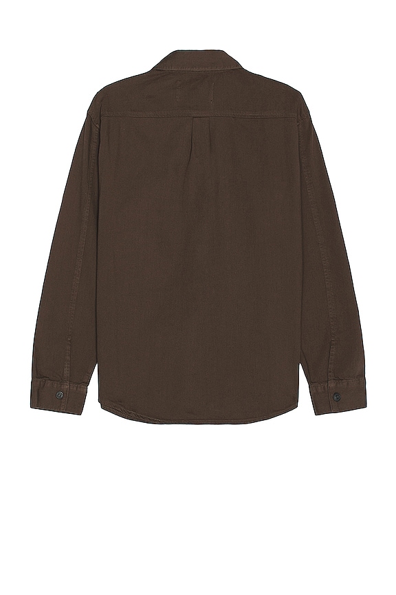 view 2 of 3 Fashion Denim Shirt in Dark Olive