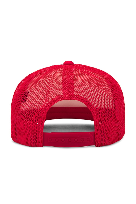 view 2 of 2 Bound For Hell Trucker Hat in White & Red