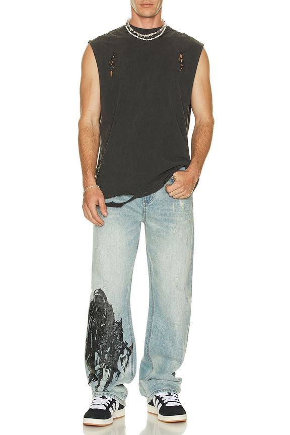 view 4 of 4 Distressed Tank Top in Pepper