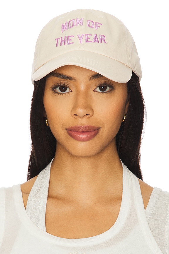 view 1 of 3 CASQUETTE DE BASEBALL MOM OF THE YEAR in Khaki & Lavander