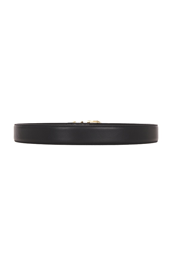 view 2 of 3 The Fancy Juni Belt in Black & Polished Gold