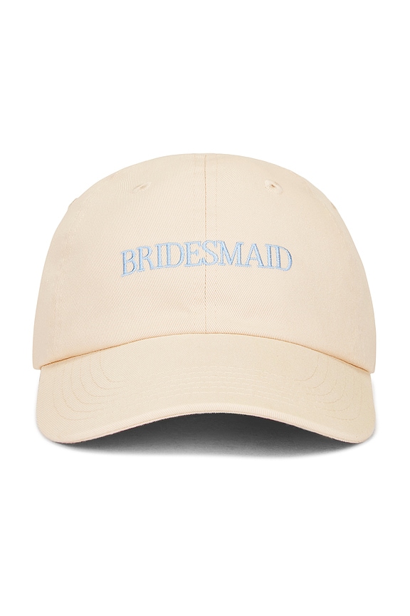 view 2 of 3 Bridesmaid Heart Baseball Cap in Khaki