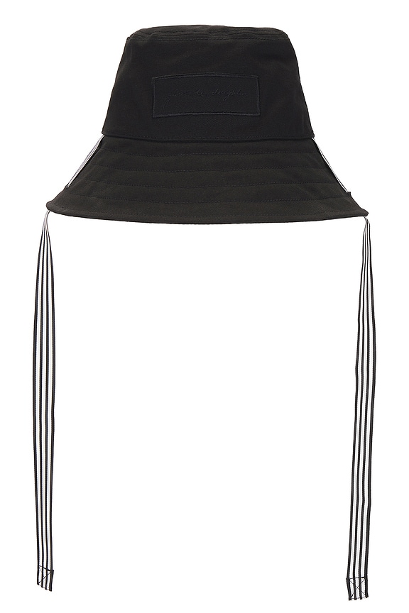 view 2 of 5 Script Bucket Hat in Black