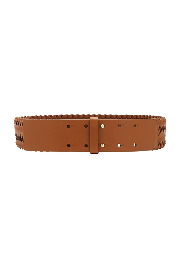 view 1 of 2 CEINTURE THE WOVEN WAIST BELT in Tan