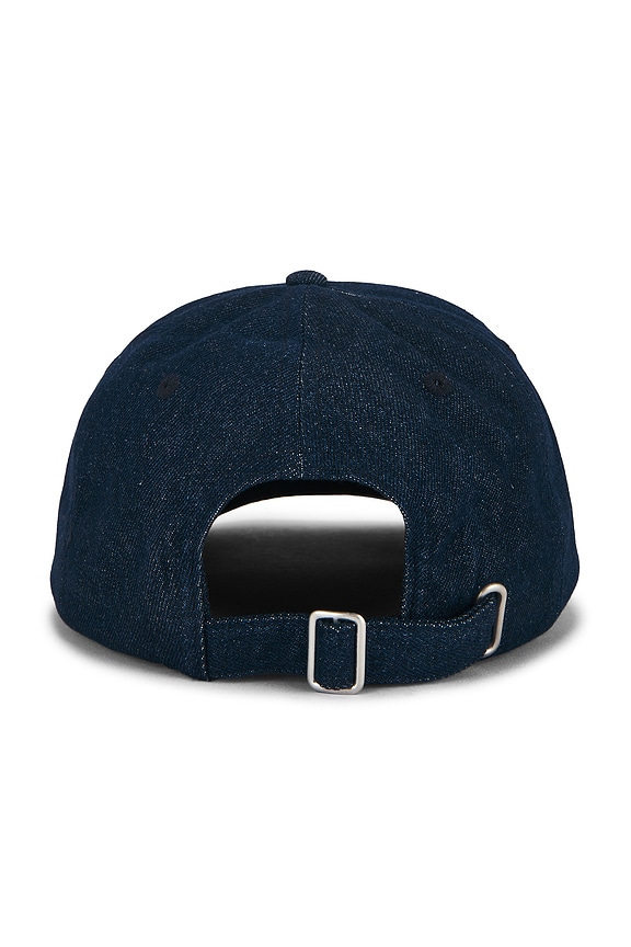 view 2 of 2 The Washed Denim Baseball Cap in Dark Wash