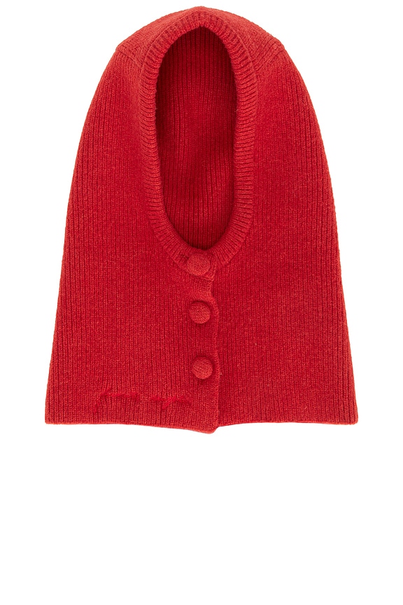 view 2 of 5 The Button Balaclava in Crimson