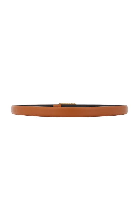 view 2 of 3 CEINTURE THE VINTAGE BELT in Tan & Polished Gold