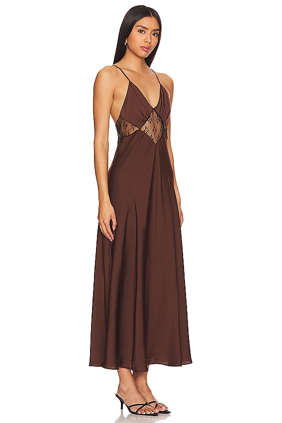 view 2 of 3 The Manifest Dress in Dark Chocolate