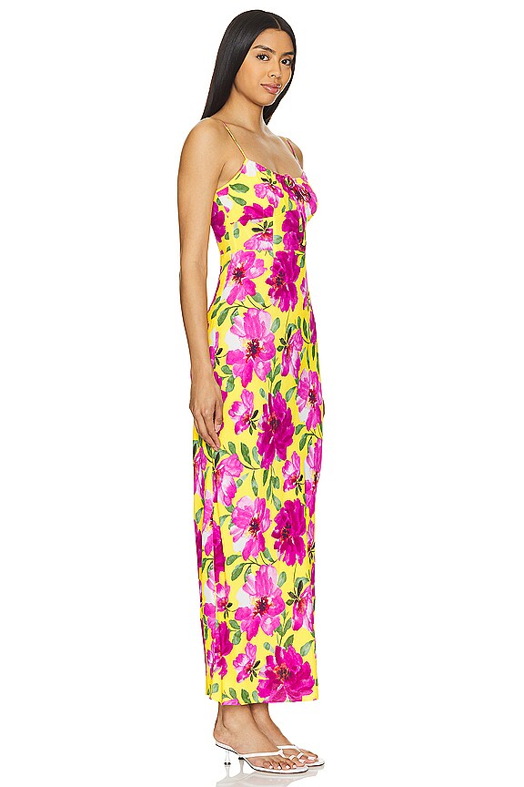 view 2 of 3 The One That Got Away Dress in Bold Camellia