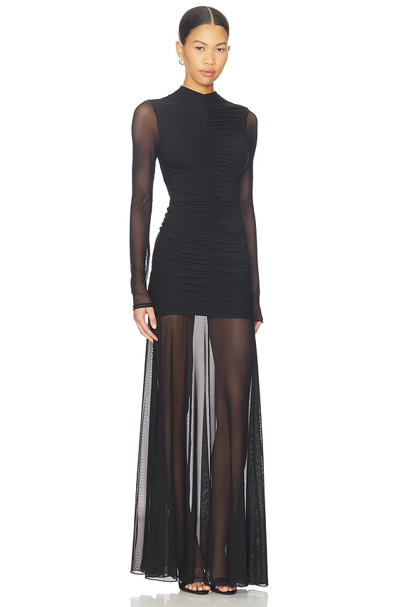 view 2 of 3 МАКСИ ПЛАТЬЕ THE LOVE LANGUAGE in Black