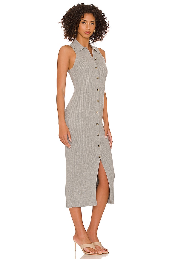 view 2 of 3 VESTIDO MIDI THE LENA in Frost Gray