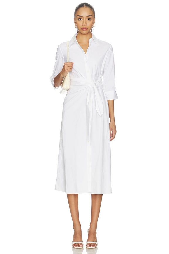 view 1 of 3 The Well Mannered Dress in White