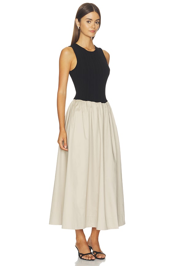 view 2 of 3 The Lennon Dress in Black & Khaki