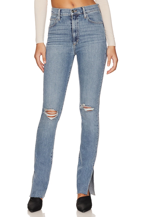 view 1 of 4 Valentina Super High Rise Tower Jean with Slit in Laurel Canyon