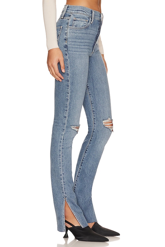 view 2 of 4 Valentina Super High Rise Tower Jean with Slit in Laurel Canyon