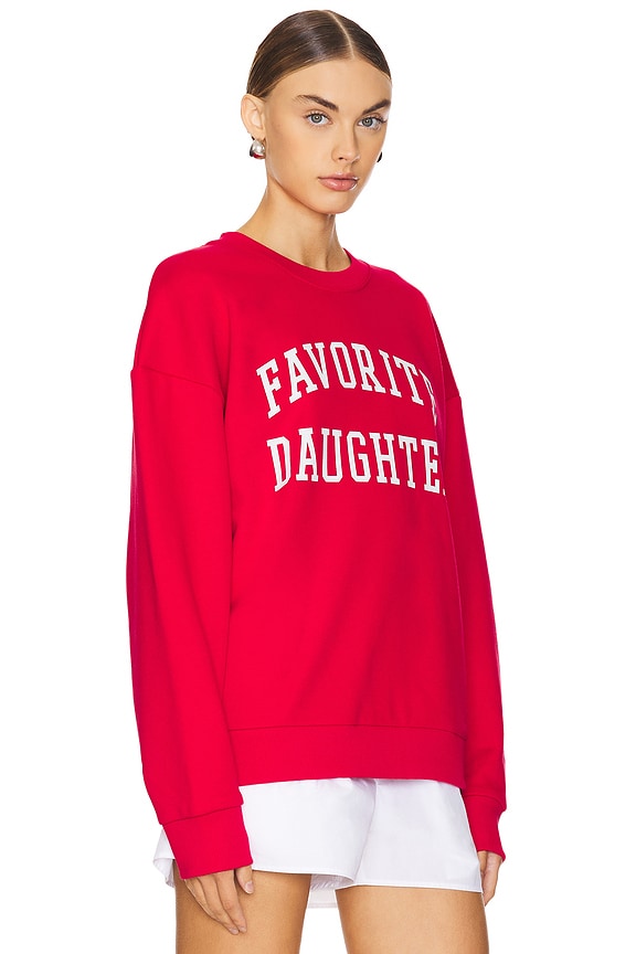 view 2 of 4 SWEAT COLLEGIATE in Haute Rouge & White