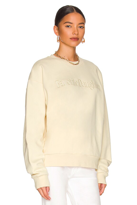 view 2 of 4 SUDADERA SARA EMBROIDERED in Cream