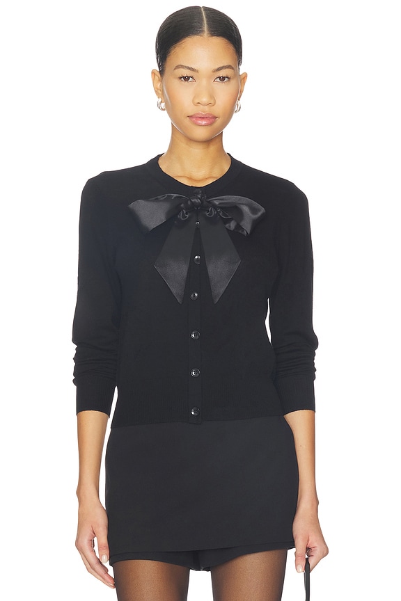 view 1 of 4 THE TAKE A BOW 가디건 in Black