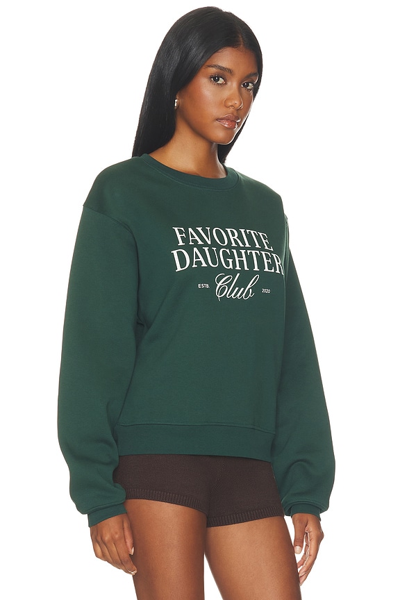 view 2 of 4 The Favorite Daughter Club Sweatshirt in Forest & Sugar