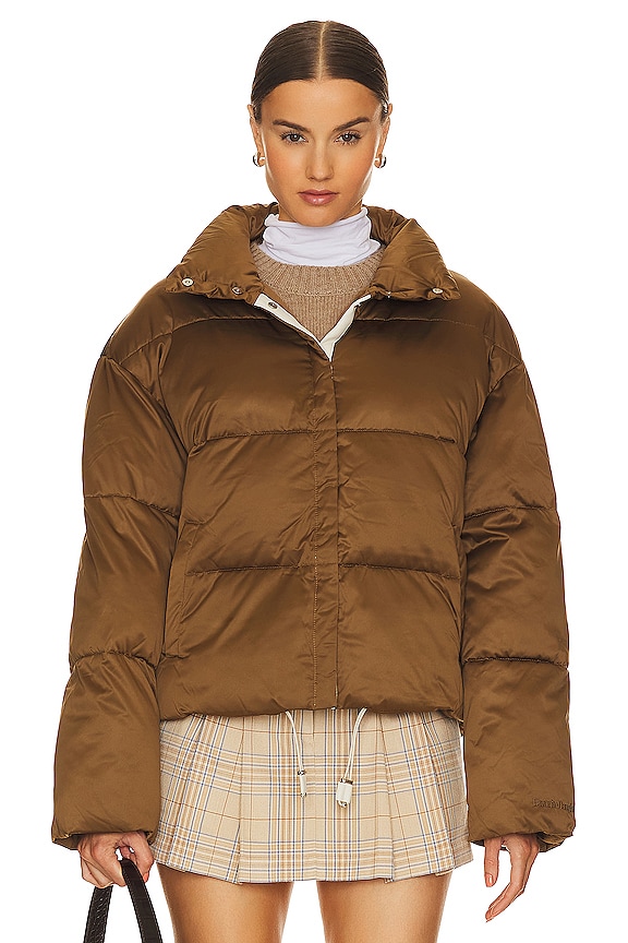 view 2 of 5 The Cropped Puffer Jacket in Bronze