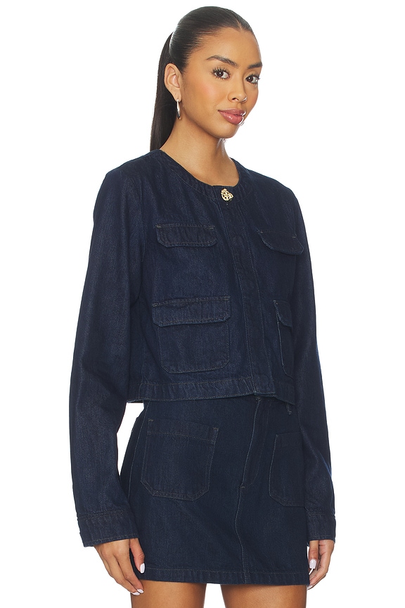 view 2 of 4 Denim Emily Jacket in Stout