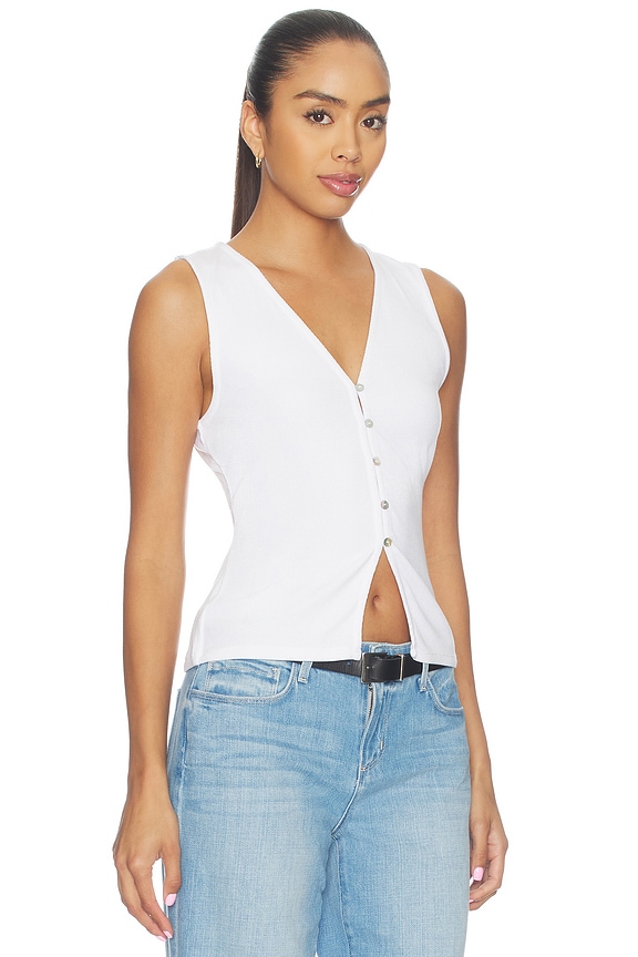 view 2 of 4 The Good Luck Top in White
