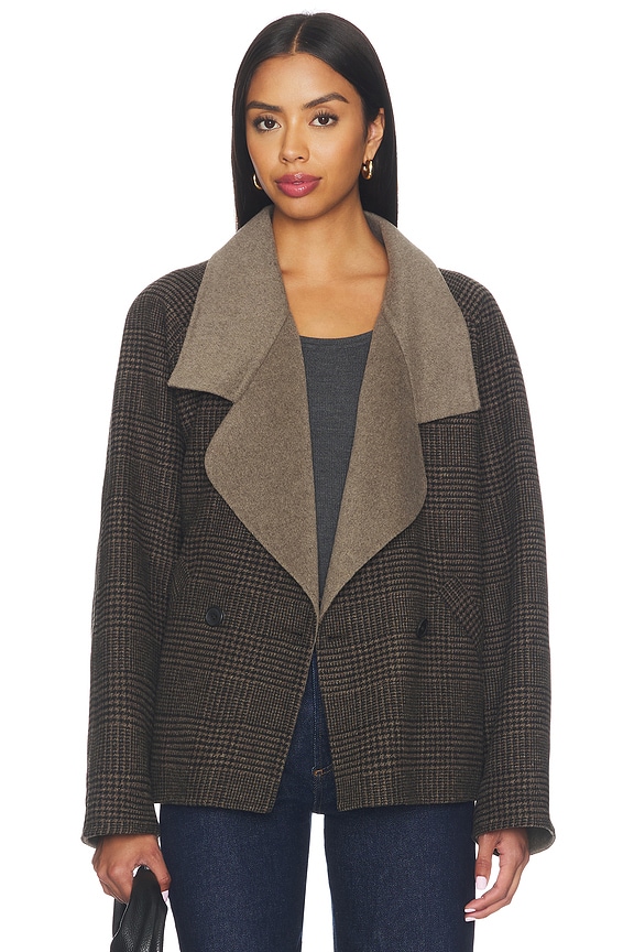 view 2 of 6 The Cameron Coat in Ganache Houndstooth