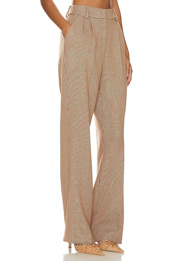 view 2 of 5 FAVORITE 팬츠 in Toffee Houndstooth